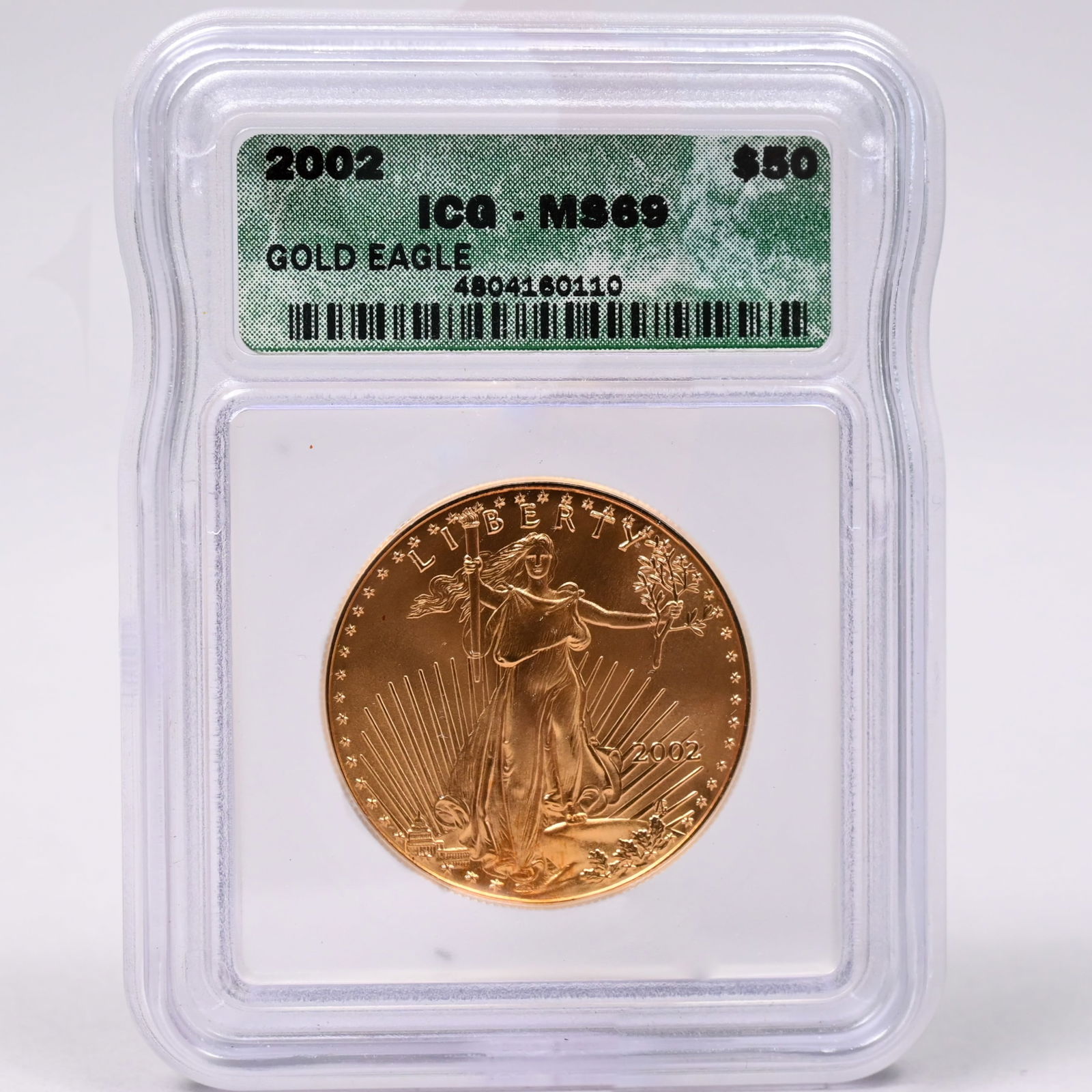 2002 US Gold Eagle $50 Coin - MS69 (1 of 2)