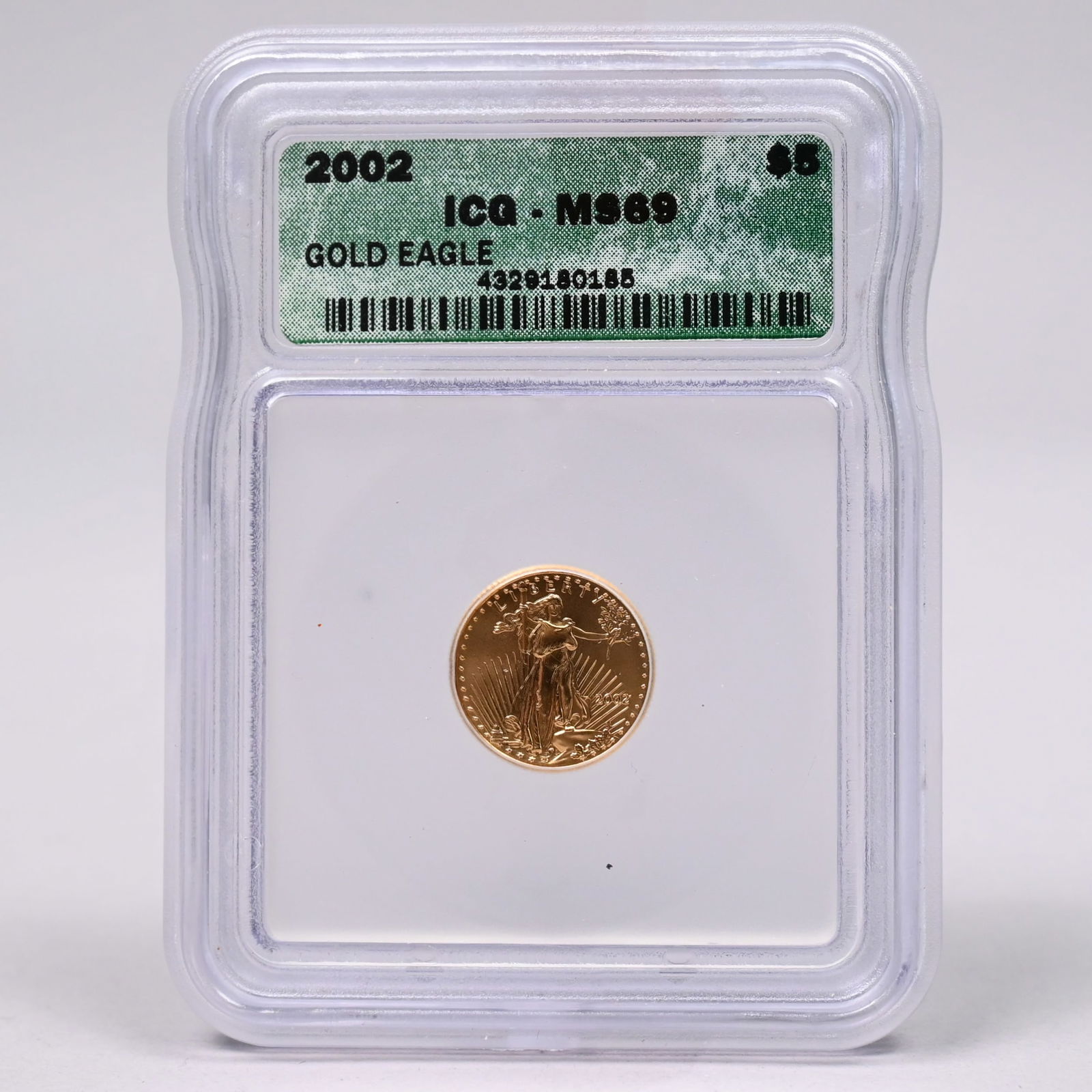2002 US Gold Eagle $5 Coin - MS69 (1 of 2)