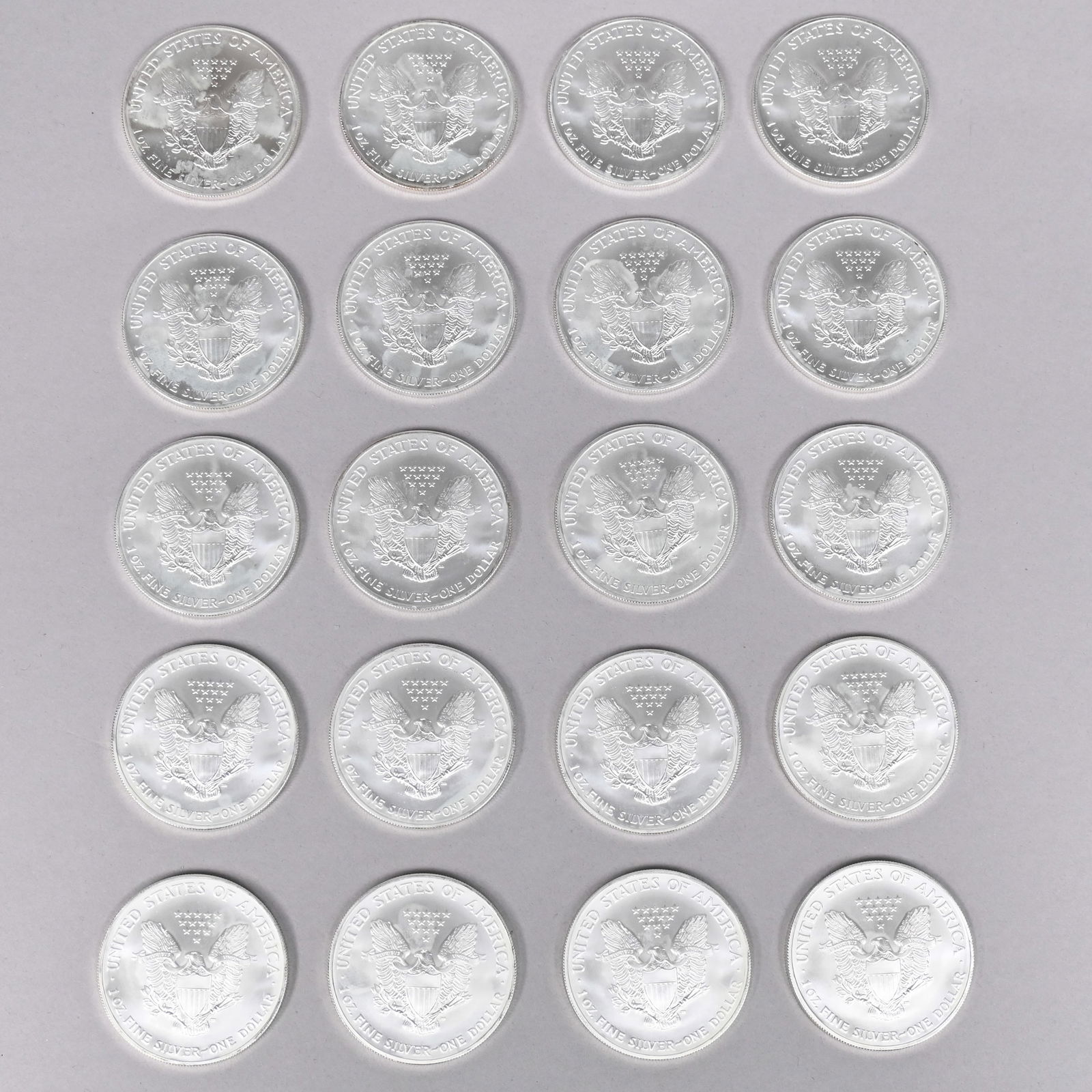 2005 US Mint Roll 20 American Eagle Silver Coins - 2