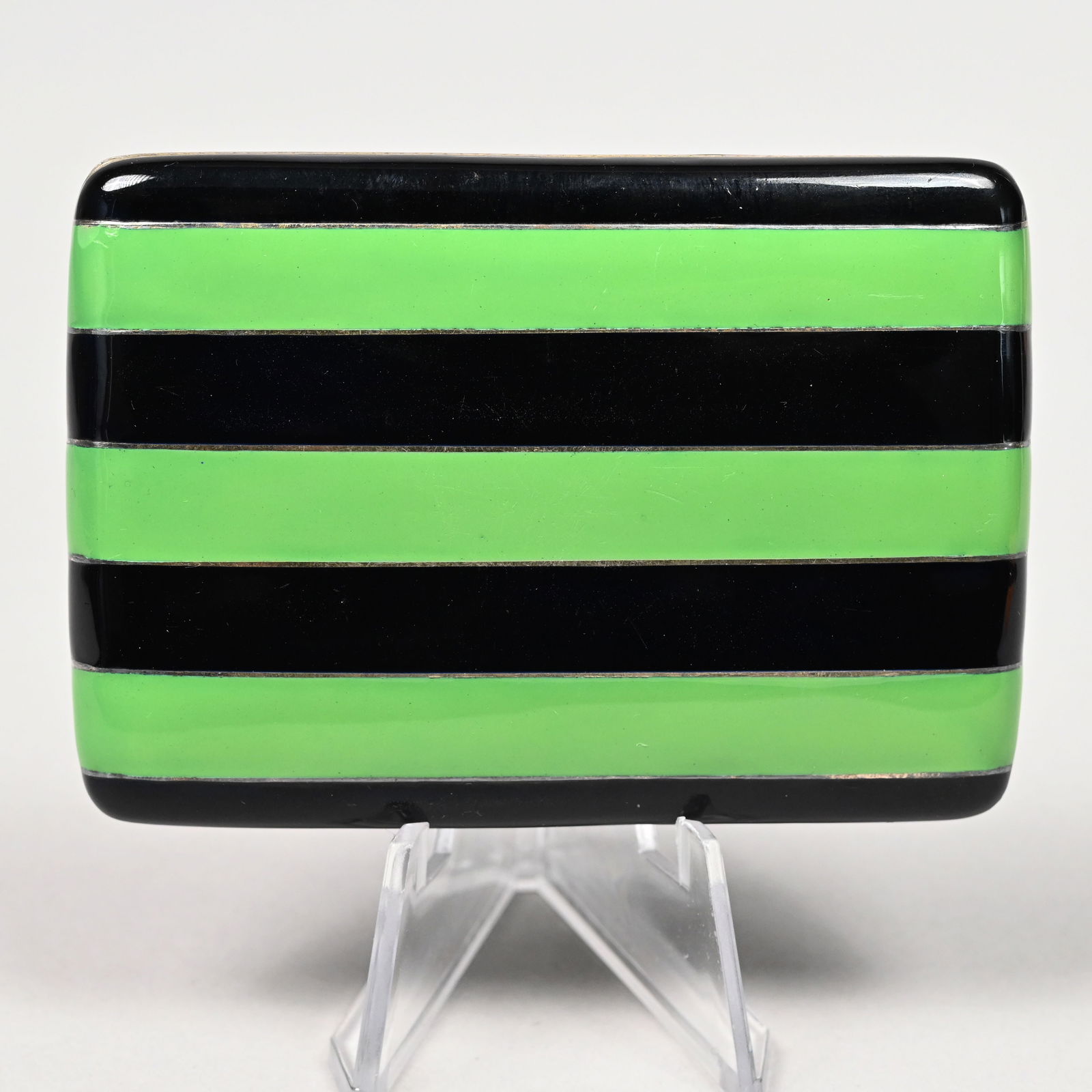 Art Deco Silver and Enamel Cigarette Case - 4