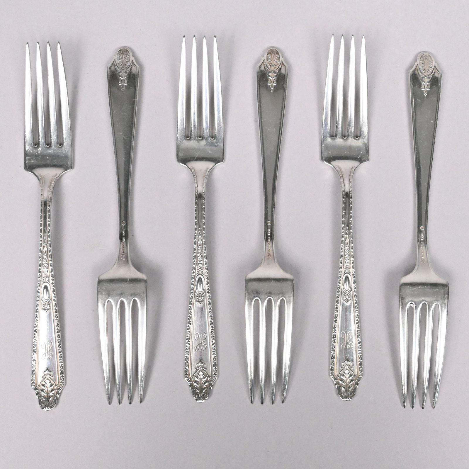 American Sterling Silver Flatware Service - 6
