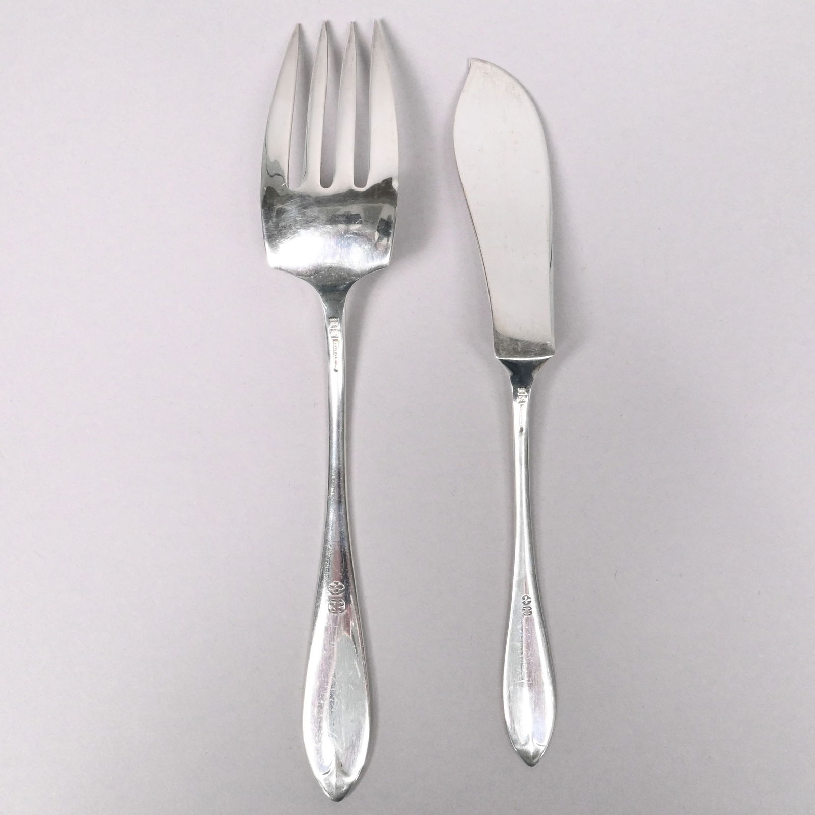 American Sterling Silver Part Flatware Service - 14