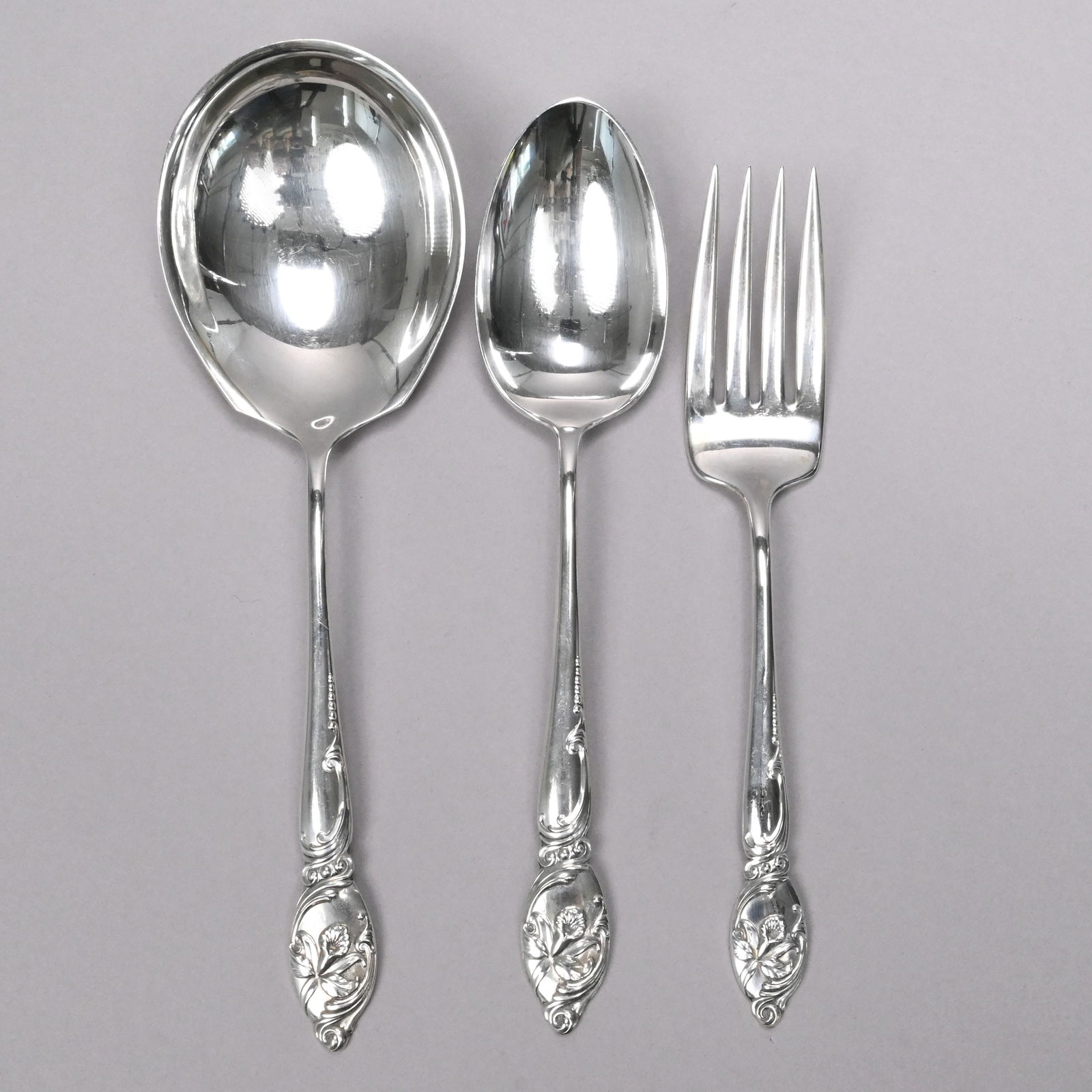 Ten American Sterling Silver Serving Utensils - 4