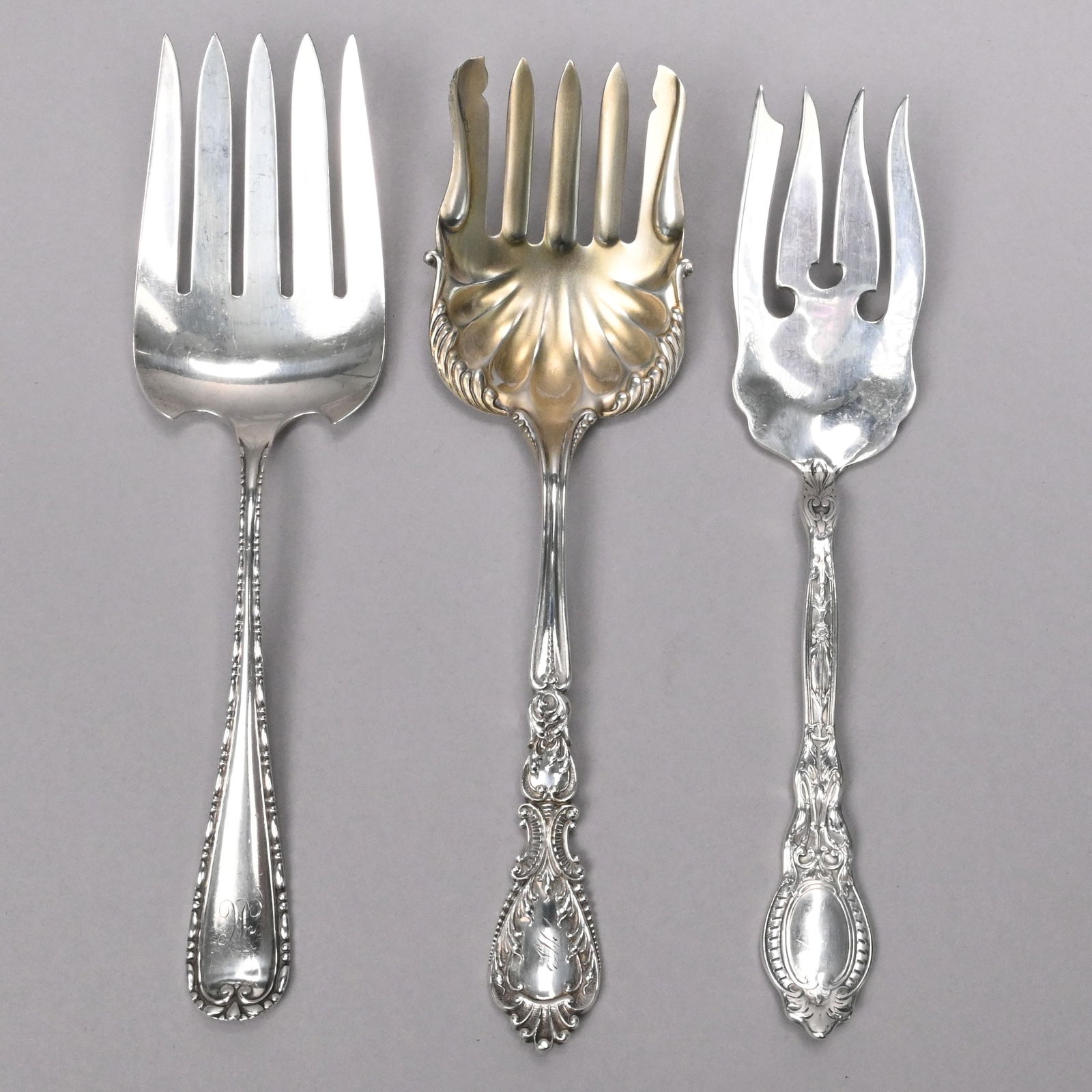 Ten American Sterling Silver Serving Utensils - 7