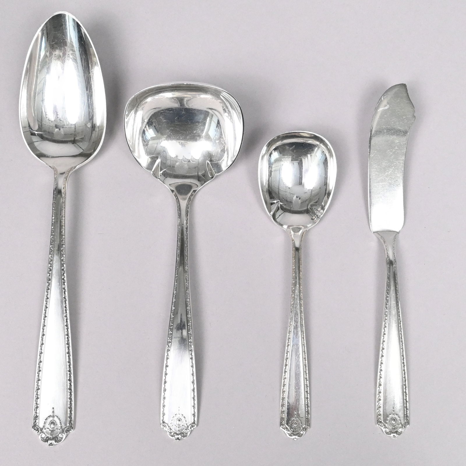 American Sterling Silver Flatware Service - 10