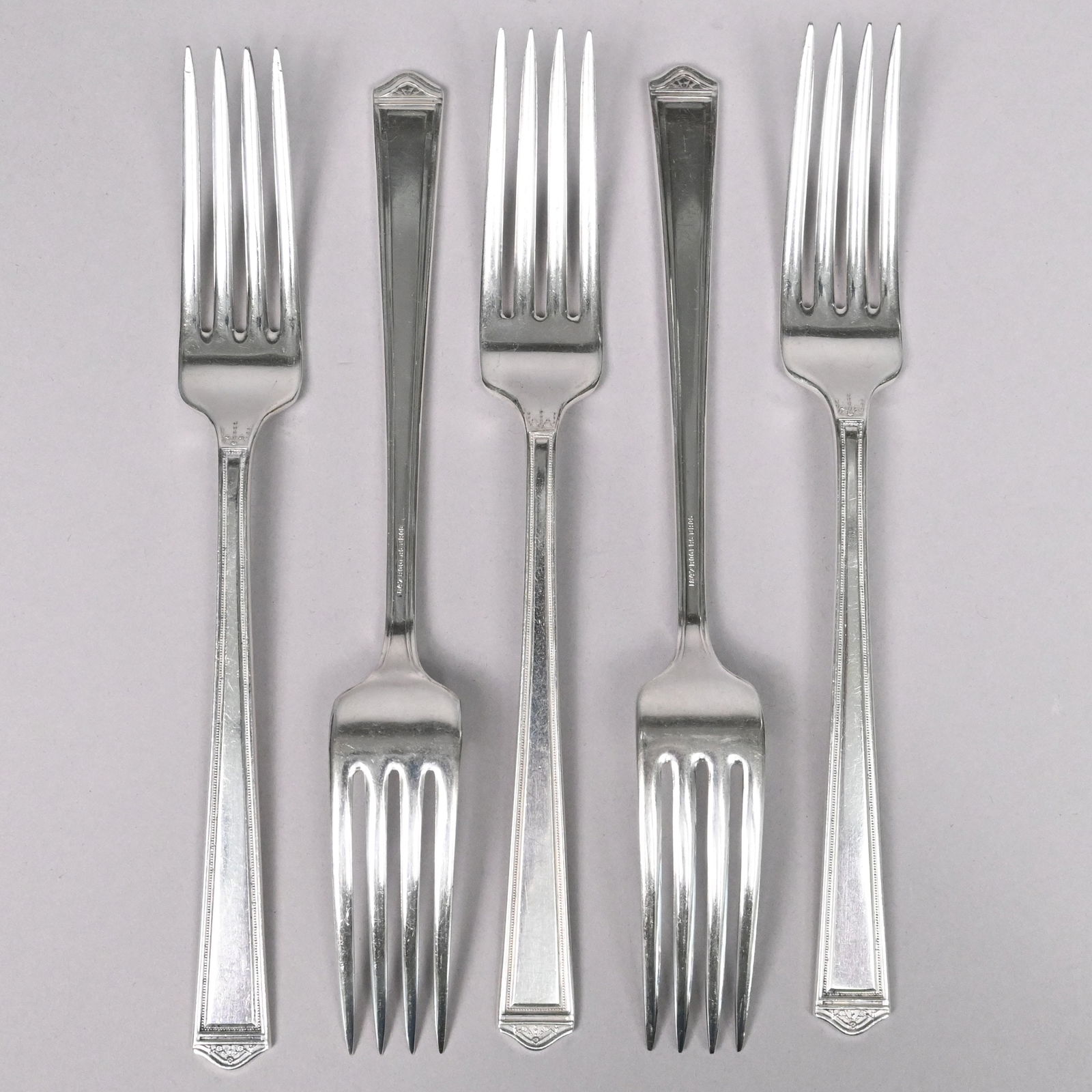 American Sterling Silver Flatware Service - 14