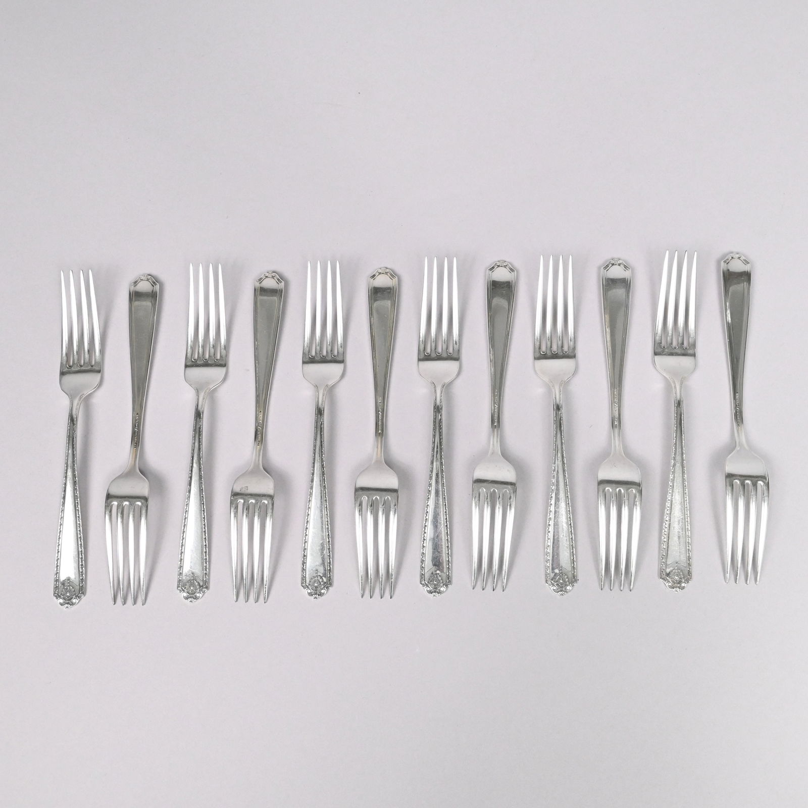 American Sterling Silver Flatware Service - 7