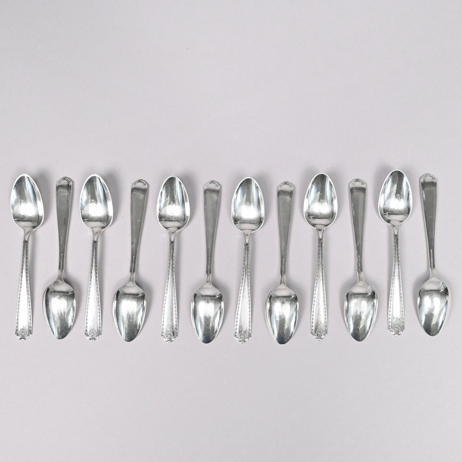 American Sterling Silver Flatware Service - 9