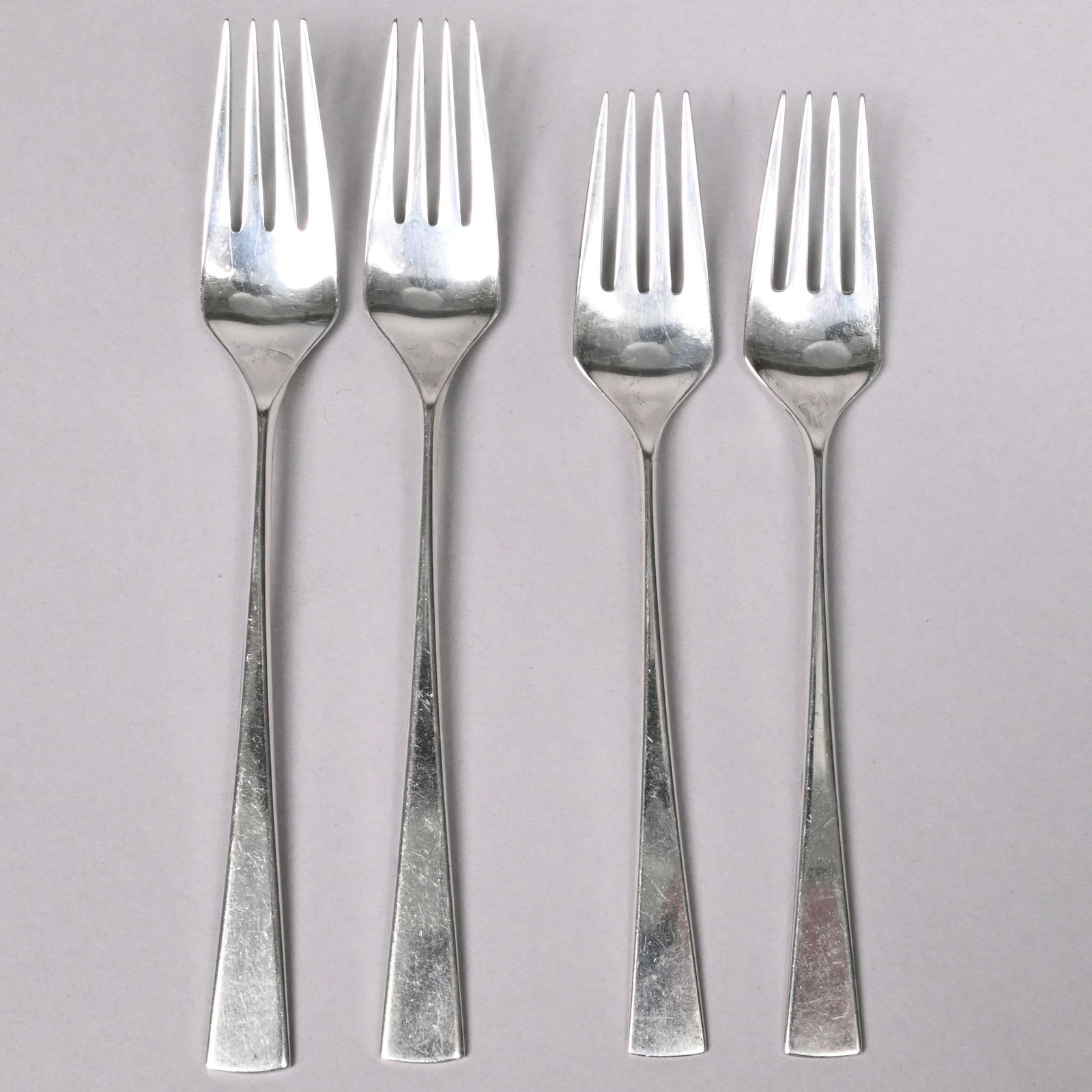 Mid-Century Modern Silver Place Setting for Two - 7