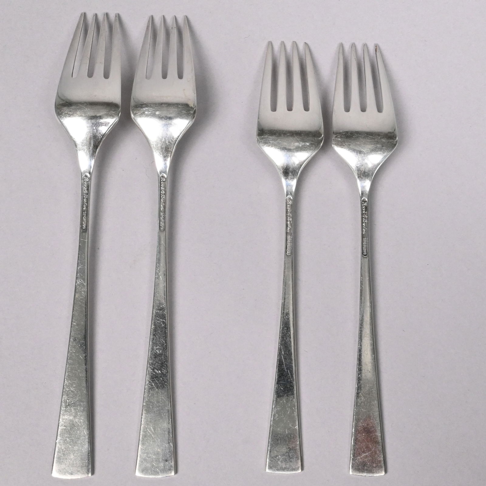 Mid-Century Modern Silver Place Setting for Two - 8