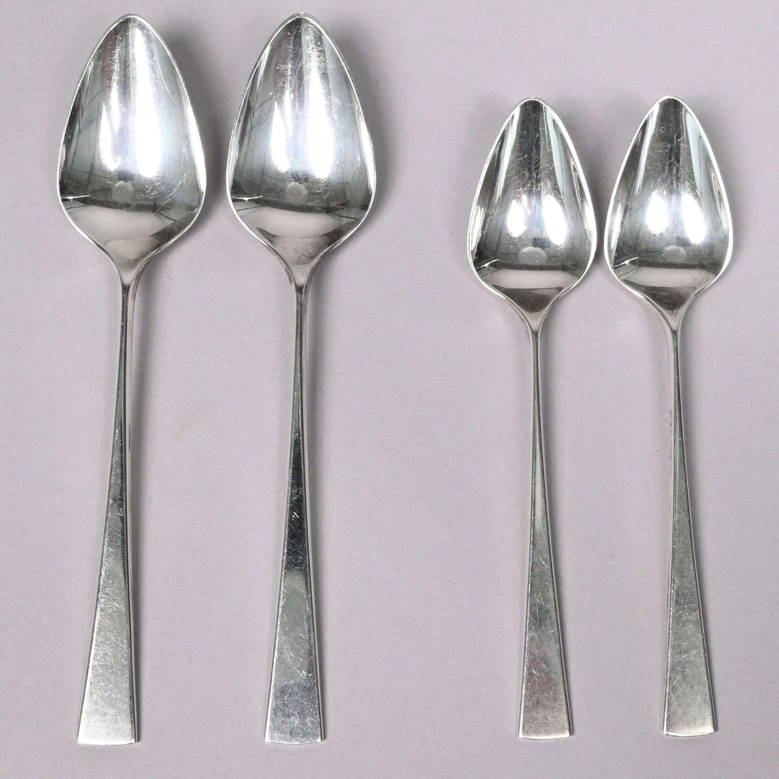 Mid-Century Modern Silver Place Setting for Two - 9