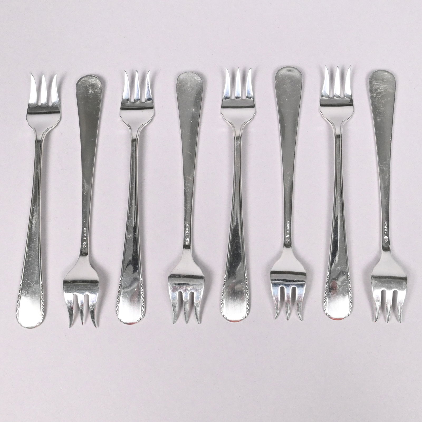 American Sterling Silver Flatware Service - 4