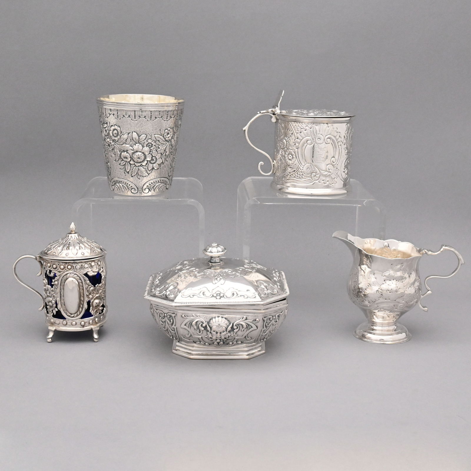 Three German Silver Articles, Hanau & English Jug (1 of 15)