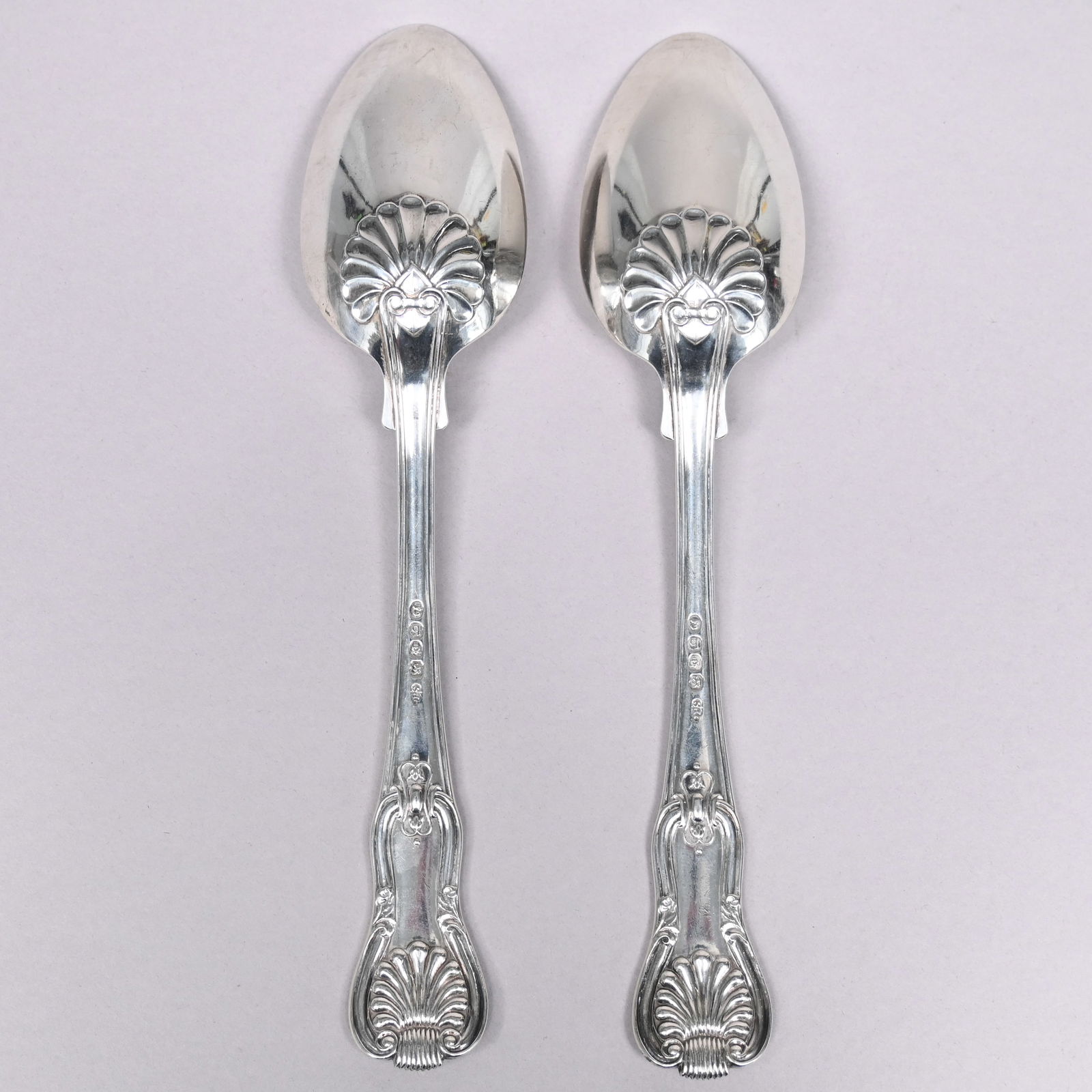 Five English Silver Table&Serving Spoons, P. Storr - 7