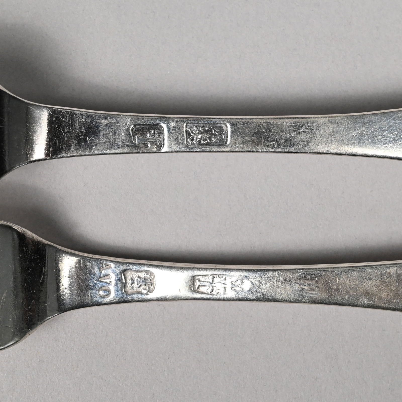 Dutch Silver 'Hanoverian' Tablefork and Tablespoon - 4