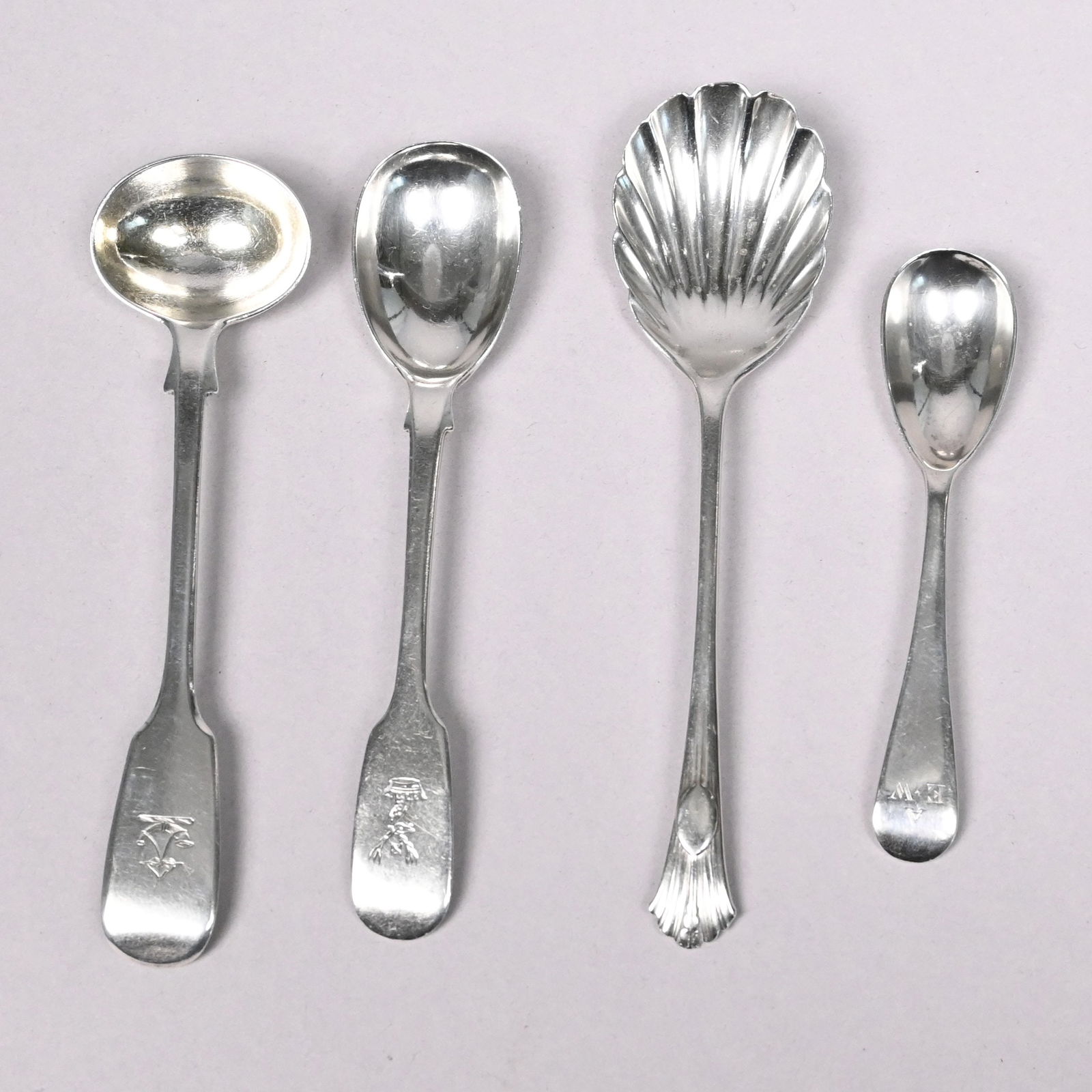 Group British Sterling Silver Flatware & Utensils - 9