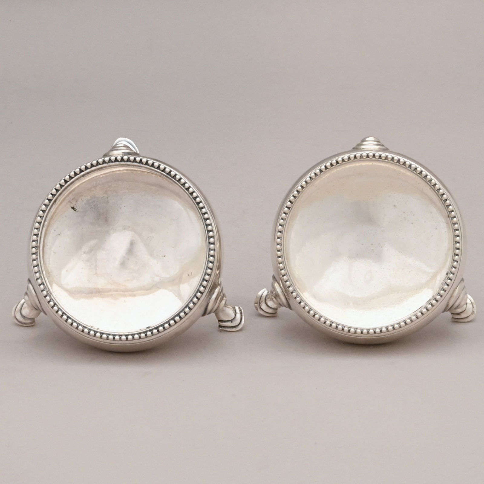 Pair George III Silver Salt Cellars, H. Bateman - 4