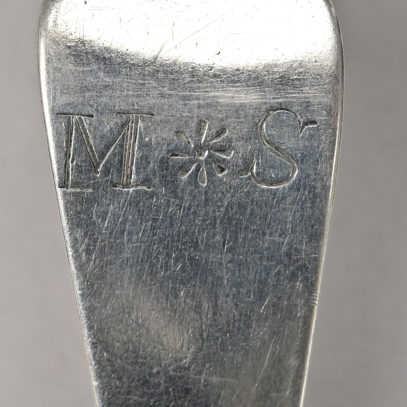 Two New England Coin Silver Tablespoons - 5