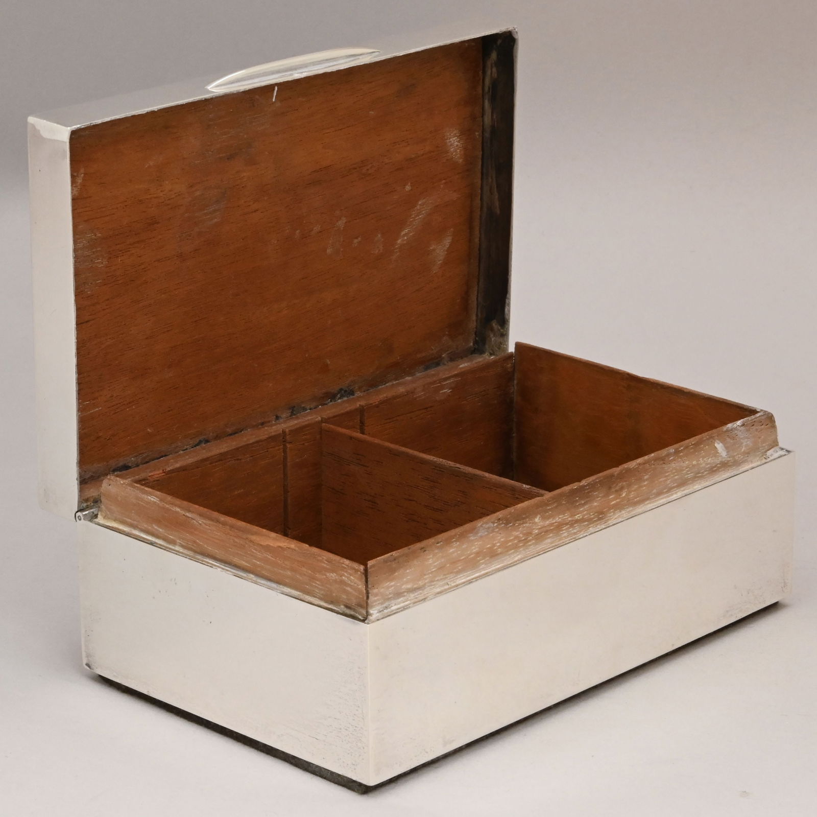 Two English Silver Cigarette Boxes, London - 7