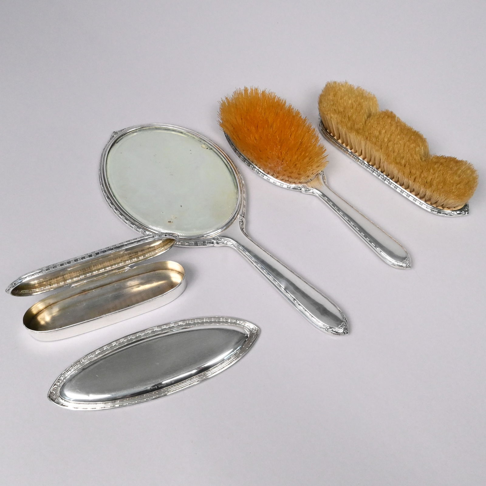 American Silver Dressing Table Set & Other Pieces - 3