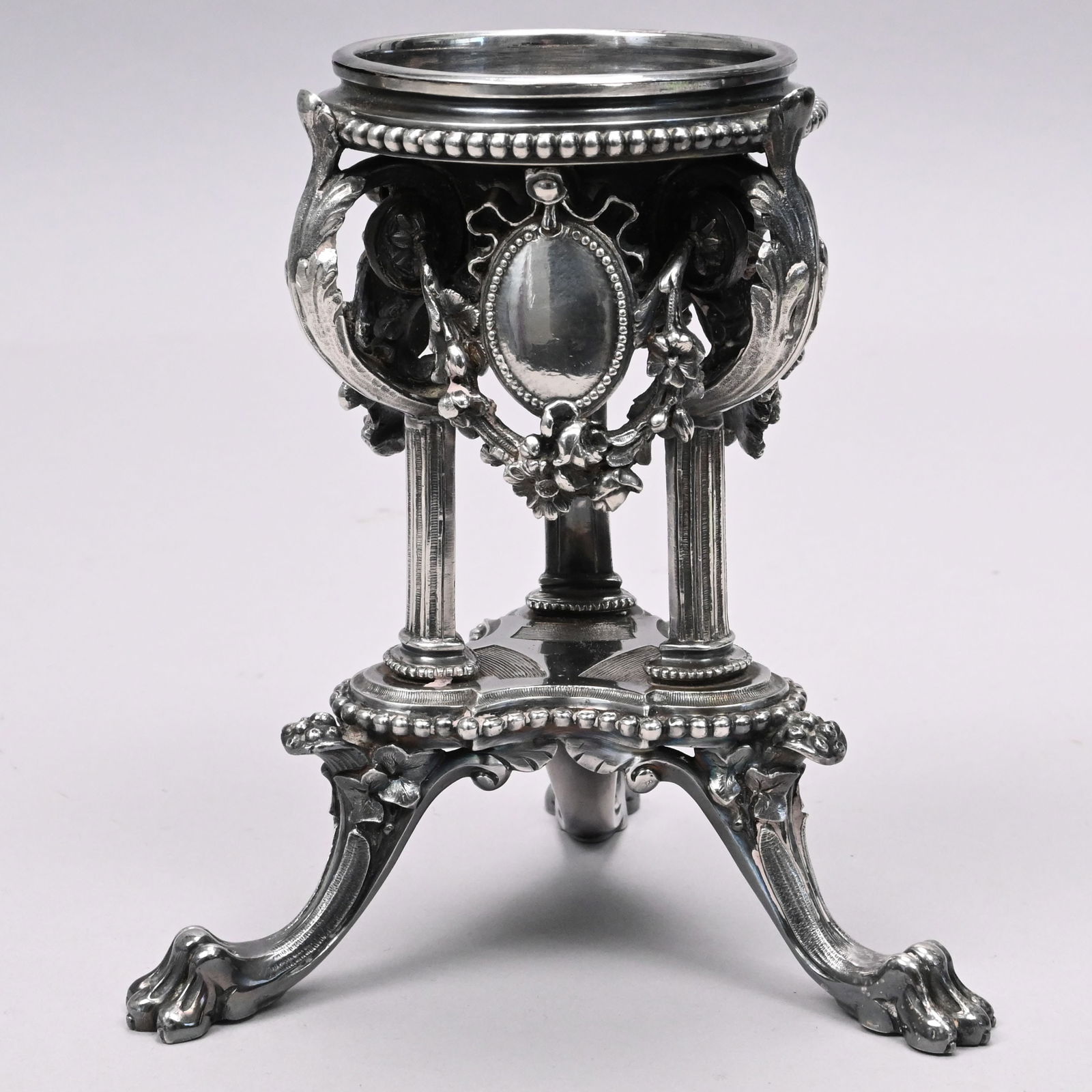 French Silverplate Stand, Cailar Bayard - 3