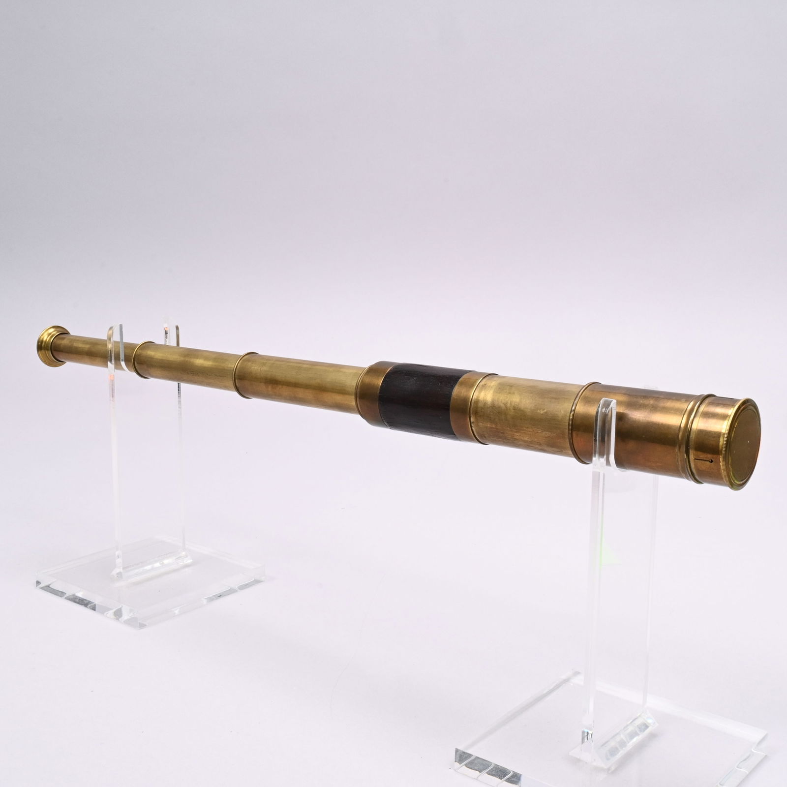 Brass and Leather Four-Draw Spyglass Scope (1 of 5)