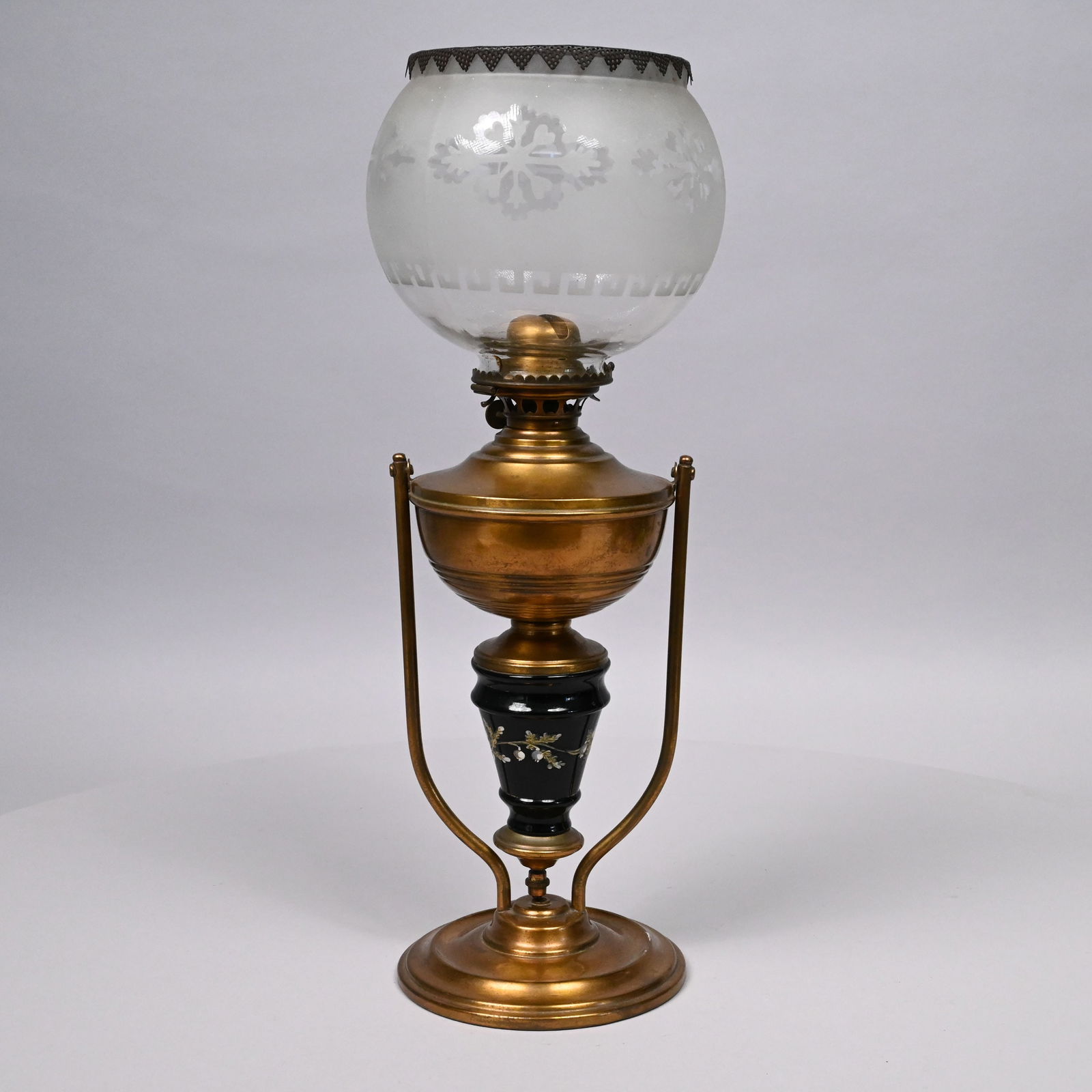 American Brass & Glass Gimballed Nautical Lamp (1 of 8)