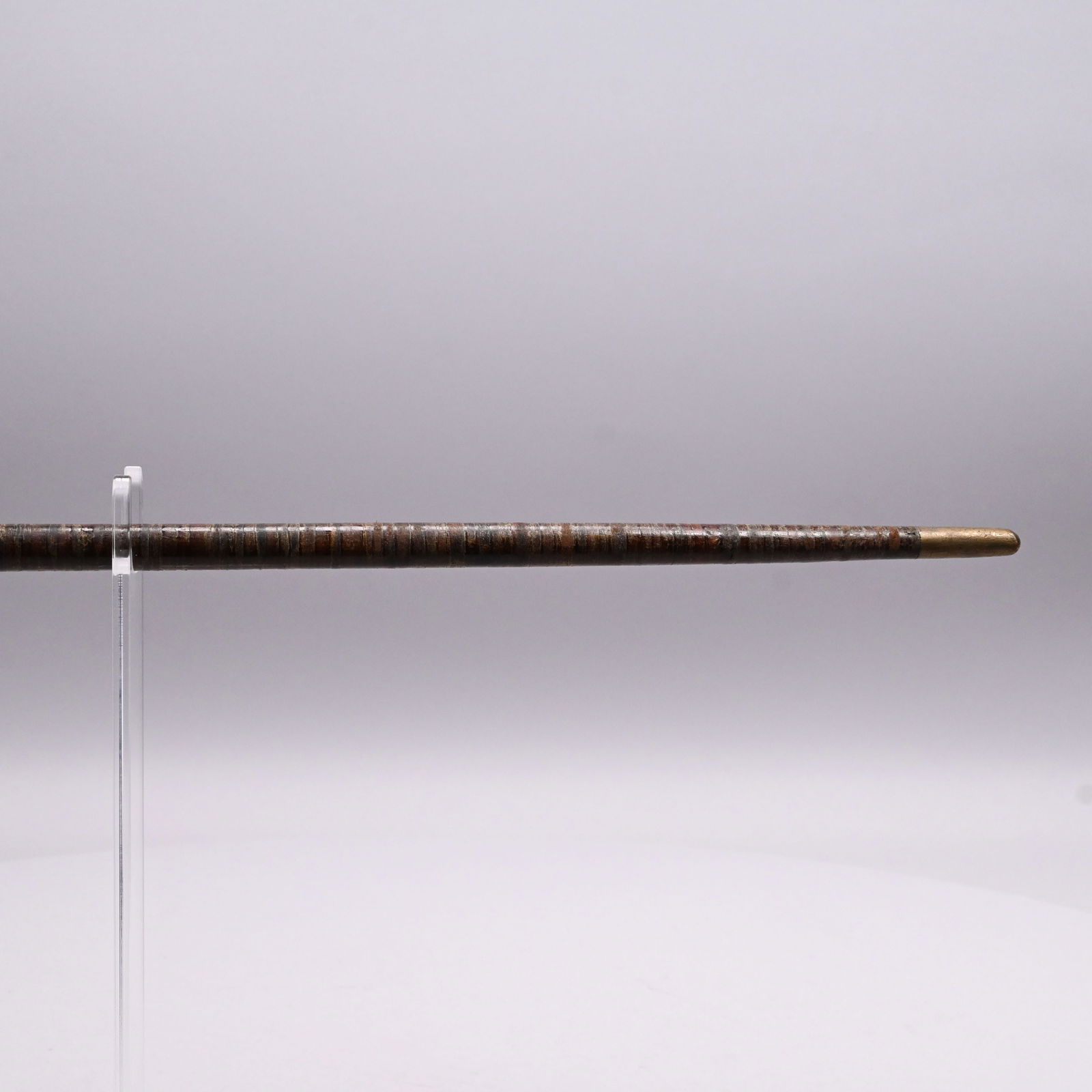 Two Leather-Wrapped Walking Sticks and a Cane - 10