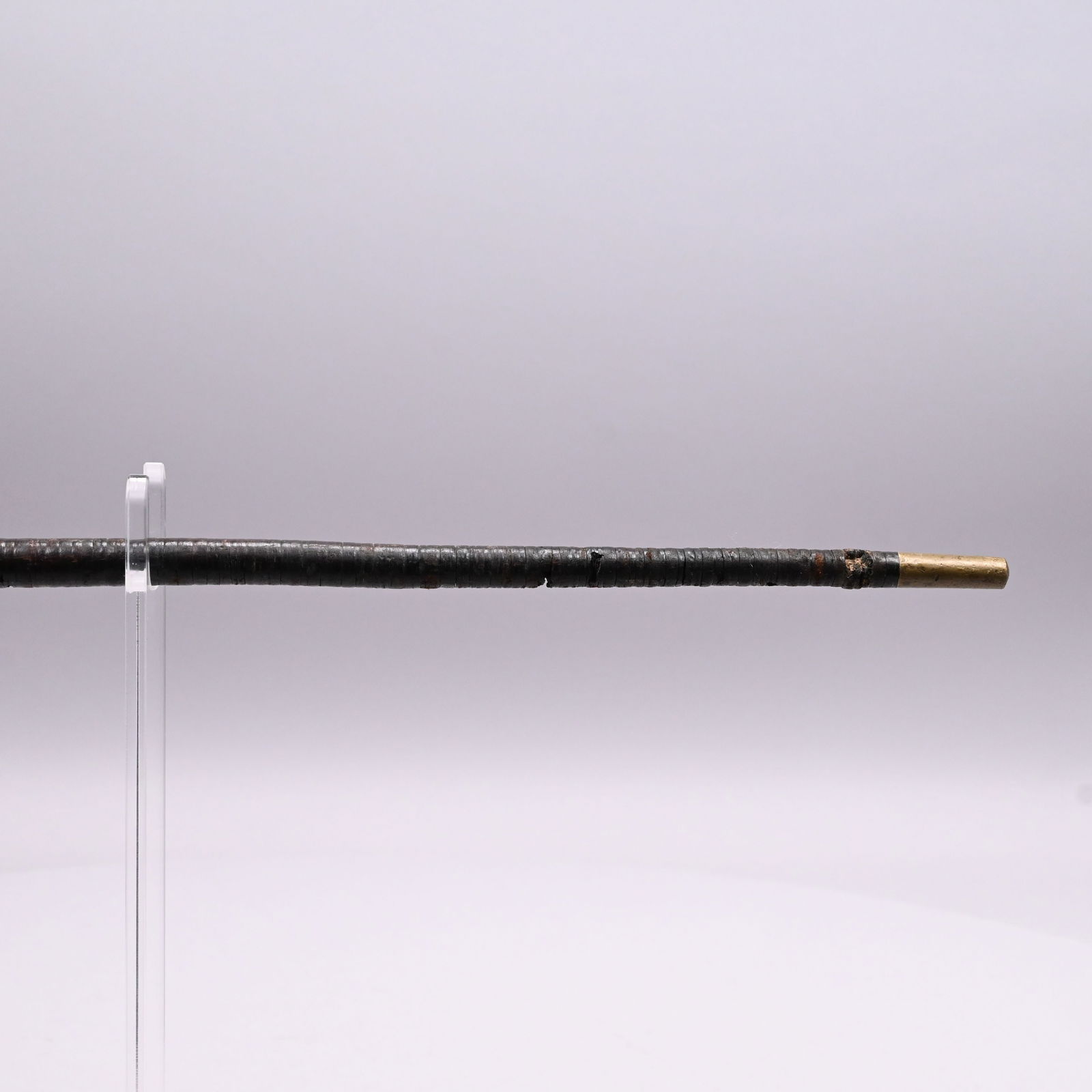 Two Leather-Wrapped Walking Sticks and a Cane - 4
