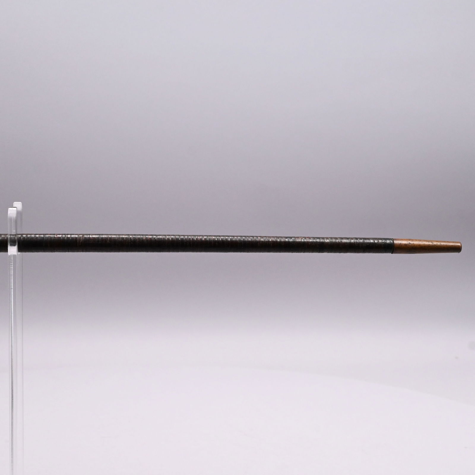 Two Leather-Wrapped Walking Sticks and a Cane - 7
