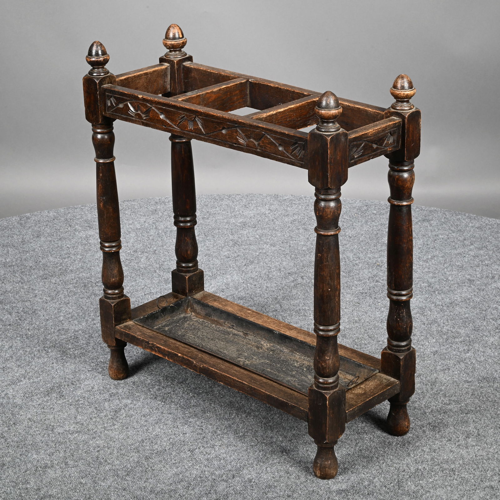 English Oak Cane or Umbrella Stand - 6