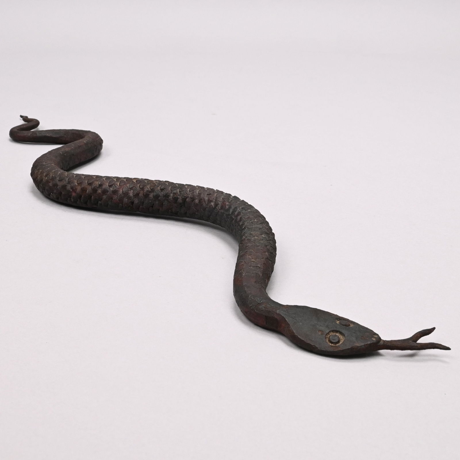 Folk Art Wrought-Iron Figure of a Snake (1 of 8)