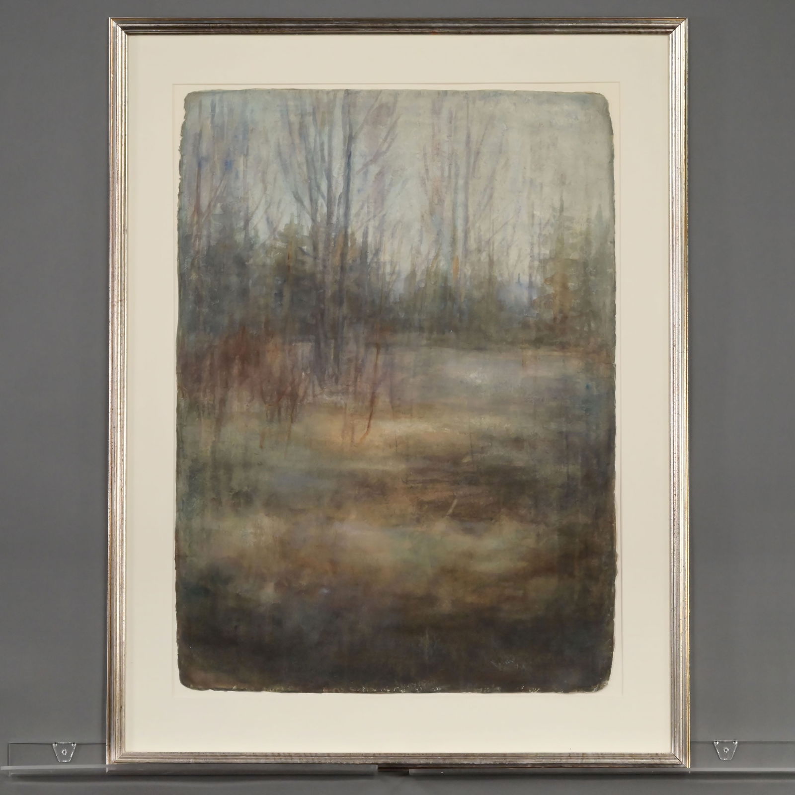 K. Nordrik - Trees in a Mist: Trees in a Mist. Watercolor on paper, (32 x 23.25 inches), signed and dated "K. Nordrik '79" lower right.Frame: H: 40.5 in., W: 31.25 in., D: 1 in.