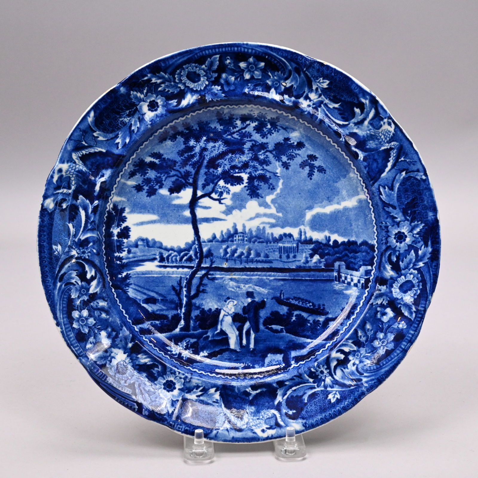 Spread Eagle Border Series, 4 Staffordshire Plates - 4