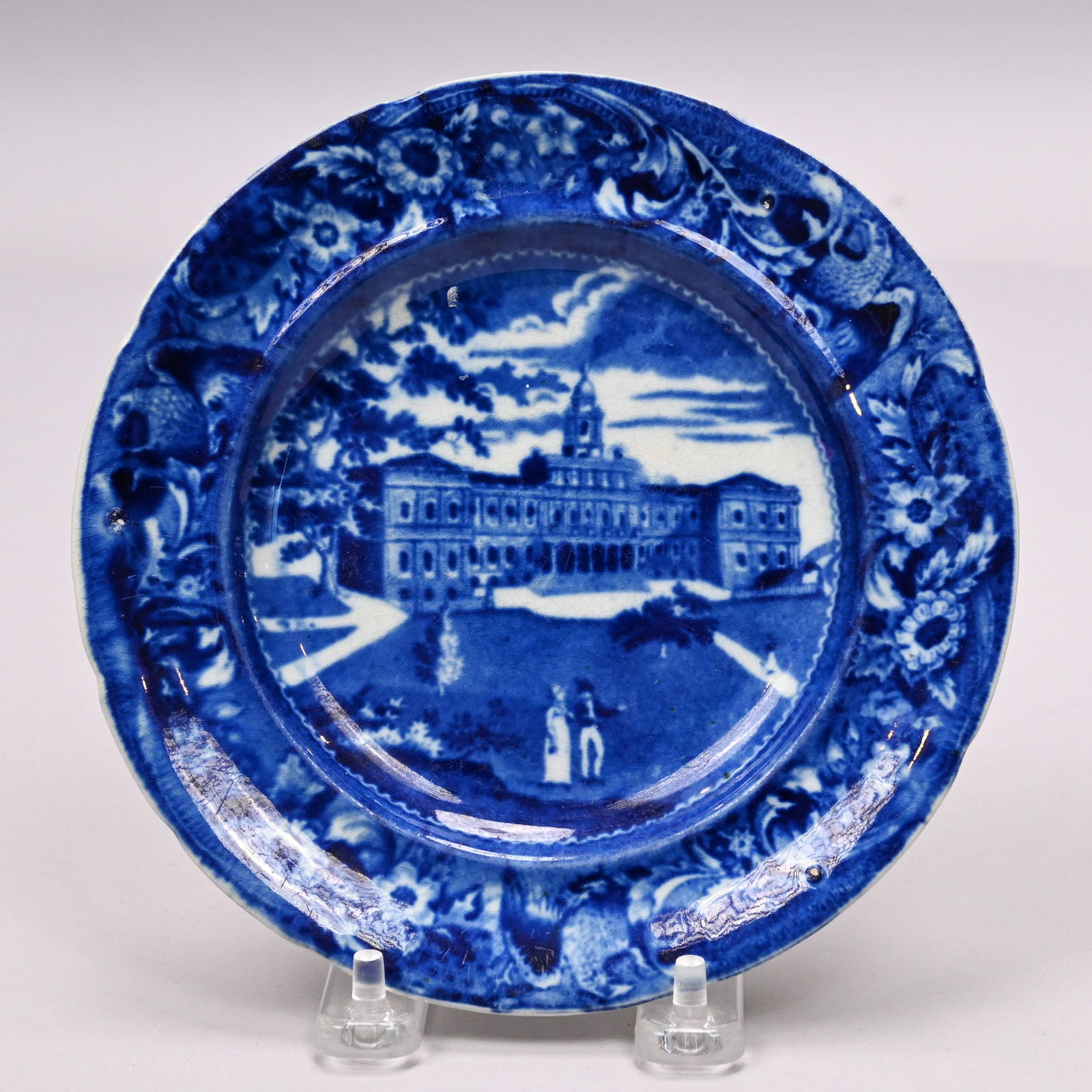 Spread Eagle Border Series, 4 Staffordshire Plates - 8