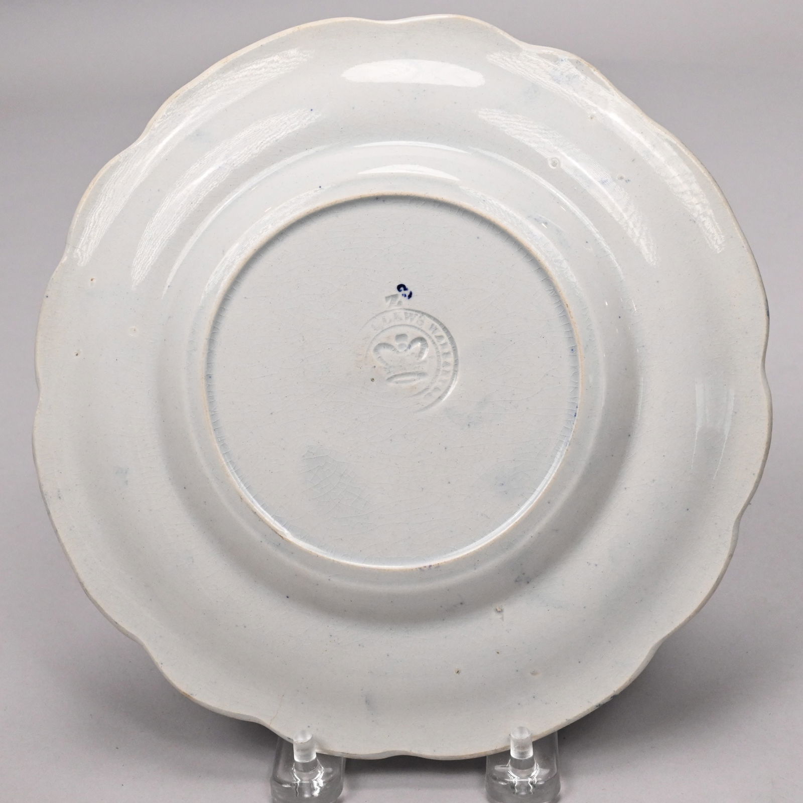 Five Staffordshire Blue Transfer-Printed Plates - 11