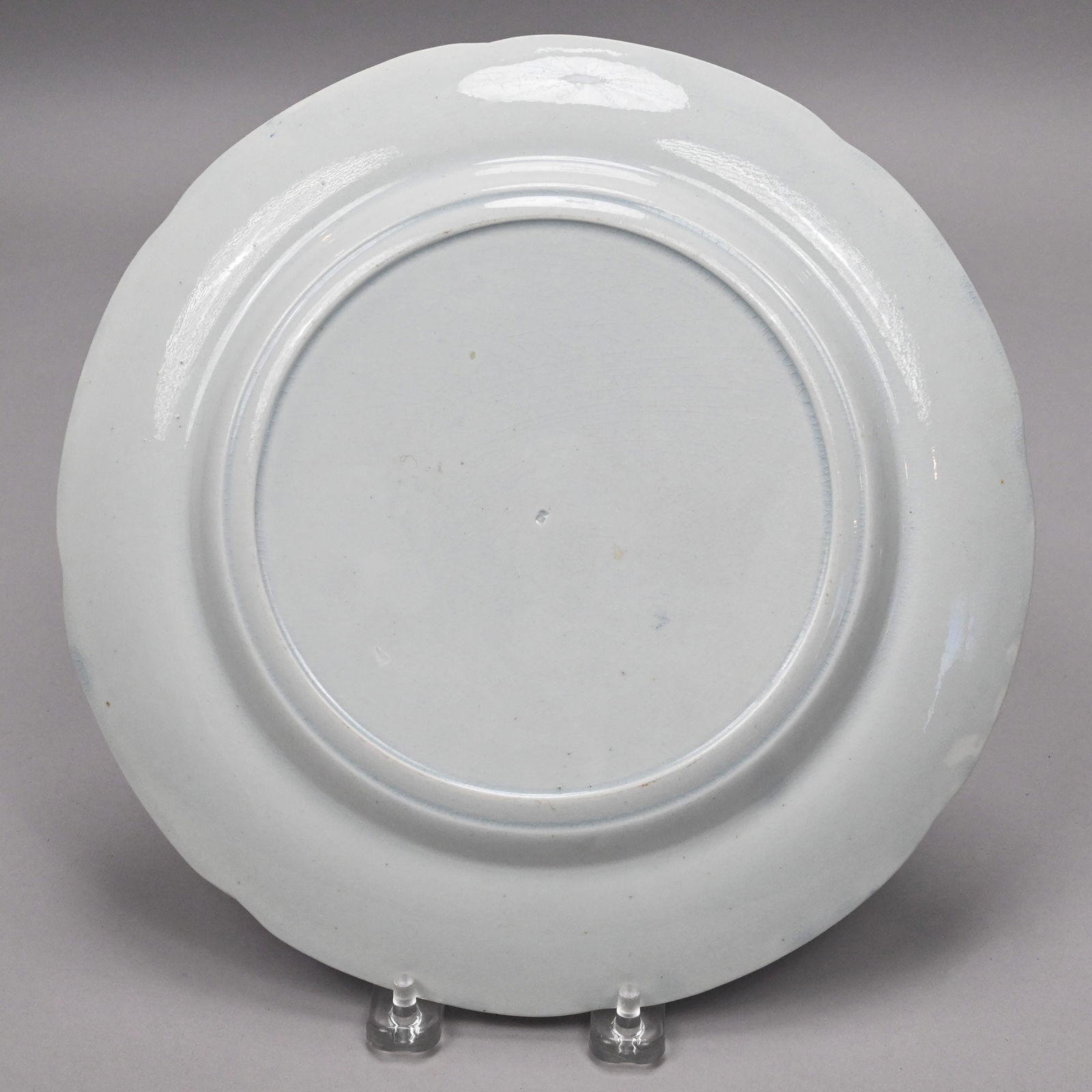 Five Staffordshire Blue Transfer-Printed Plates - 3