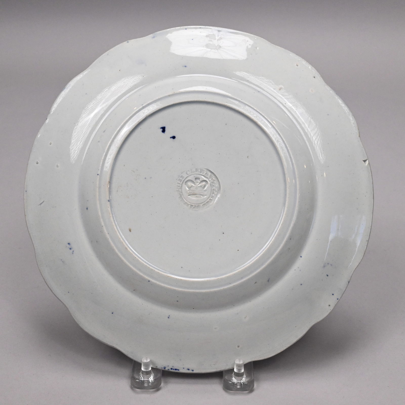 Five Staffordshire Blue Transfer-Printed Plates - 5