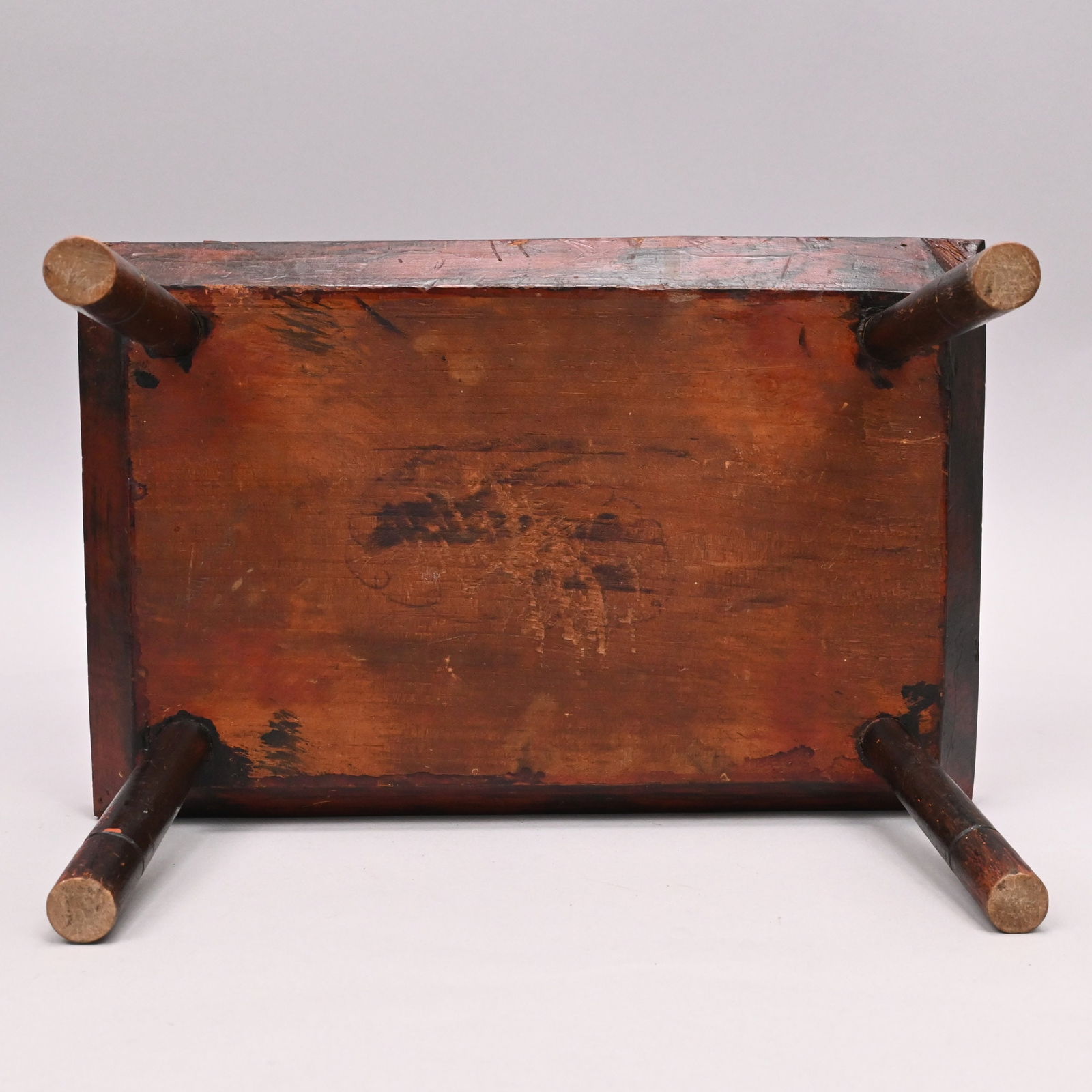 Two Paint-Decorated Wood Cricket Stools - 13