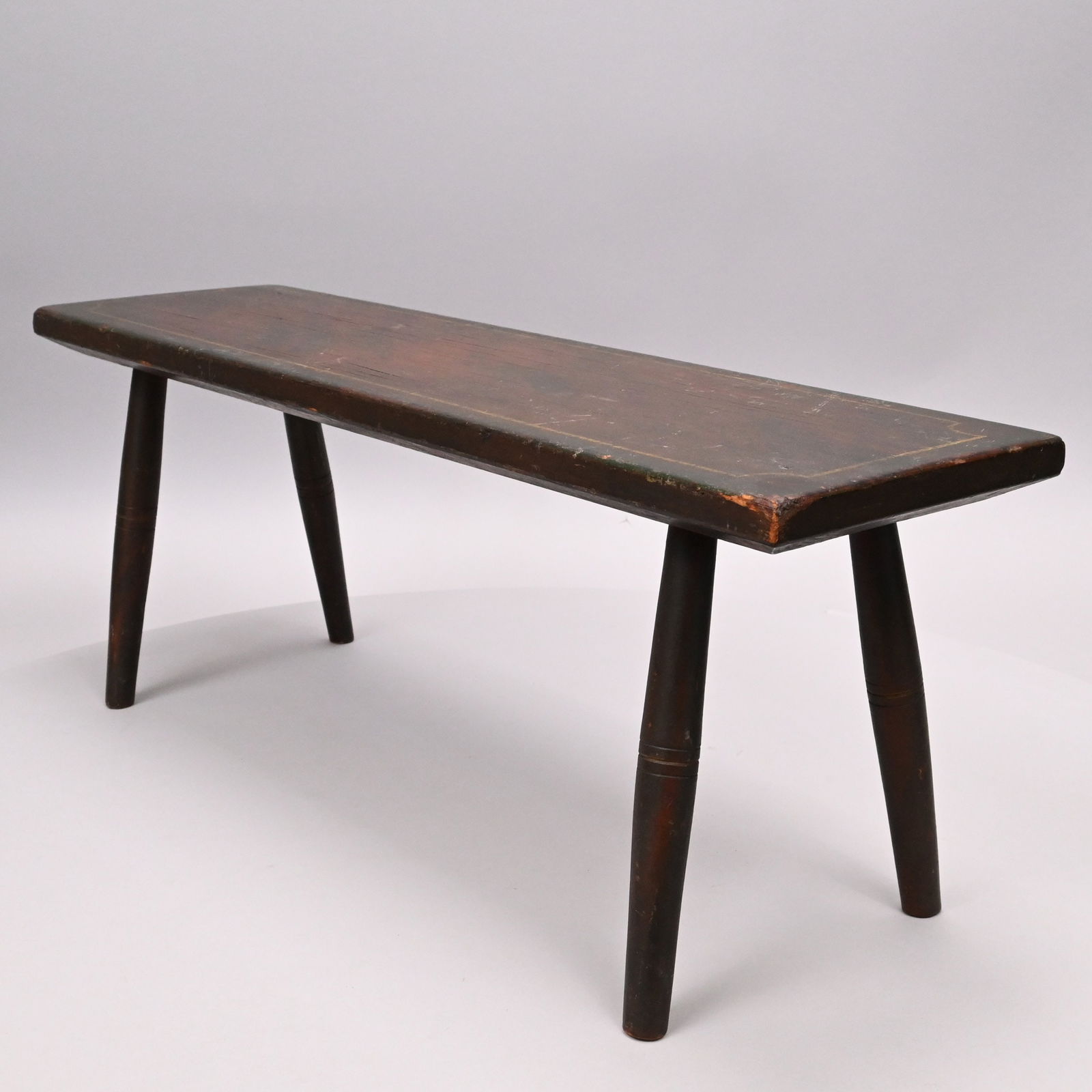 Two Paint-Decorated Wood Cricket Stools - 2