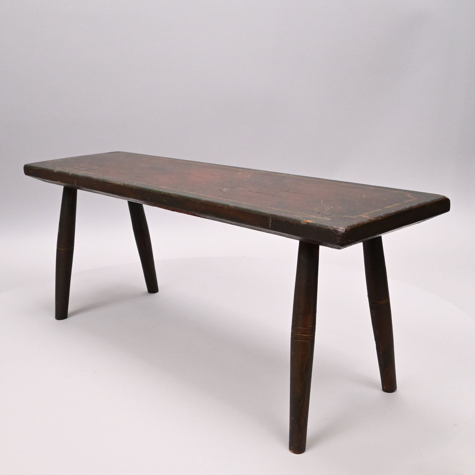 Two Paint-Decorated Wood Cricket Stools - 4