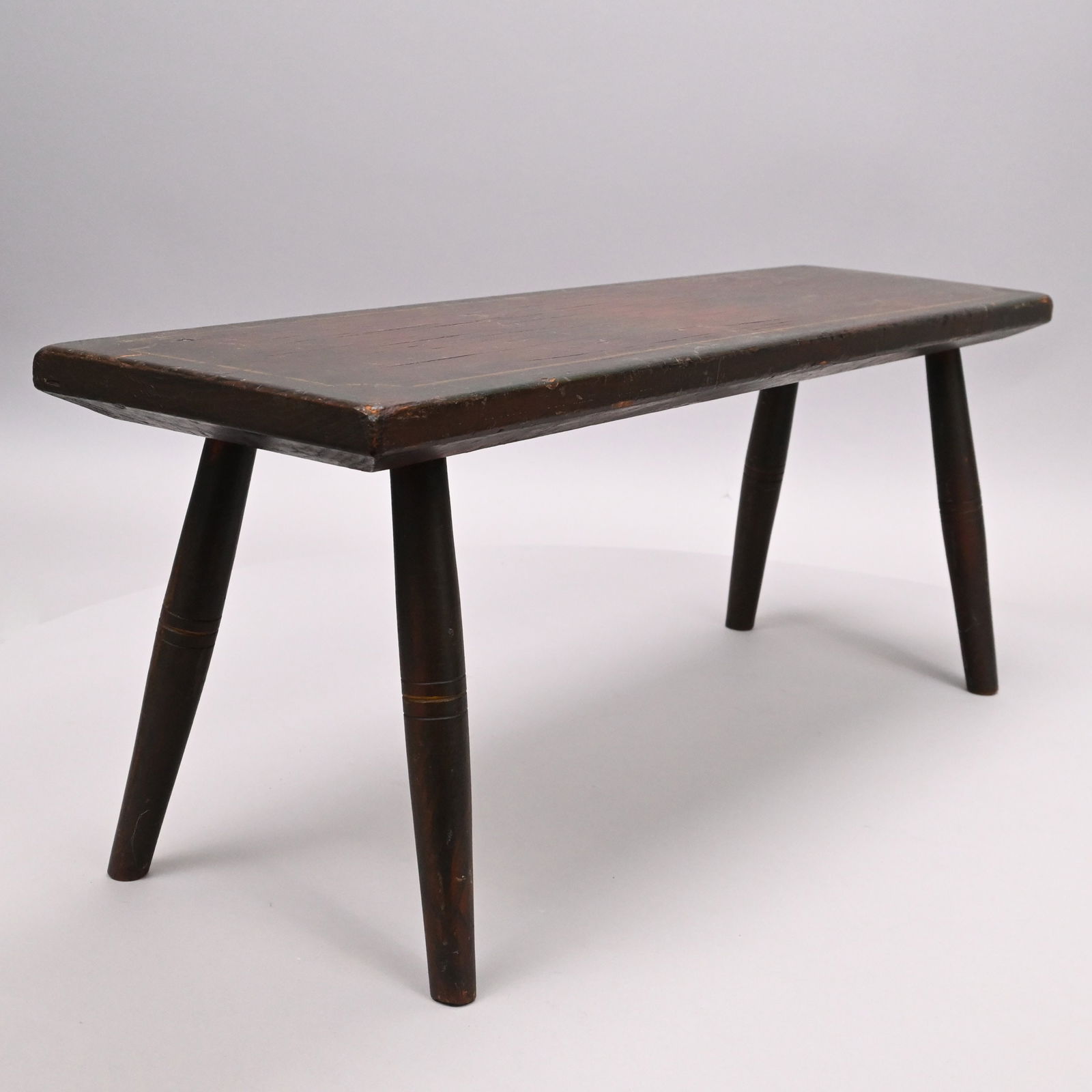 Two Paint-Decorated Wood Cricket Stools - 5