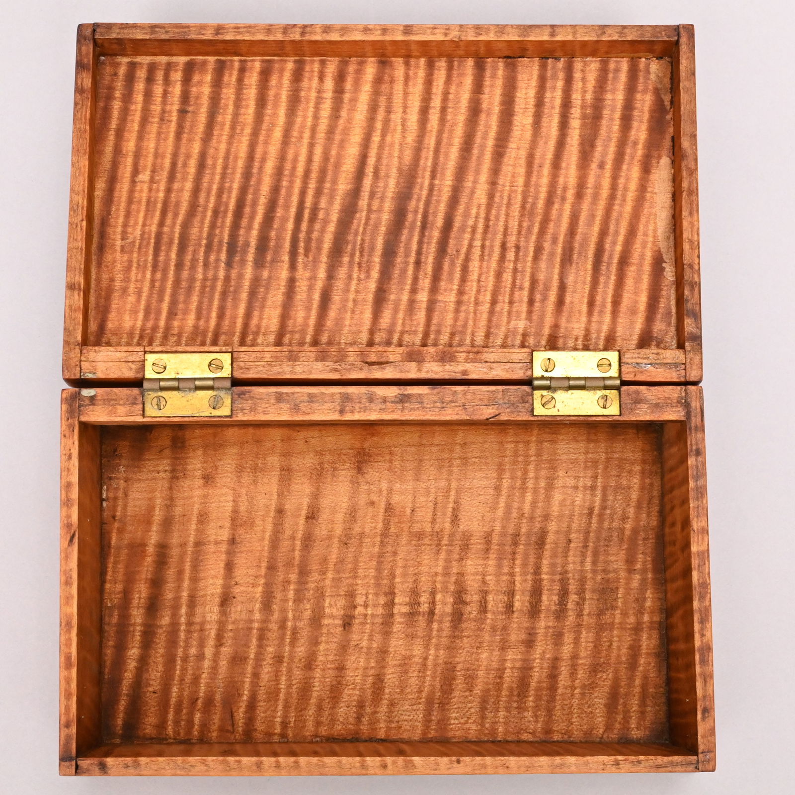 Two New England Maple Document Boxes, 19th Century - 14