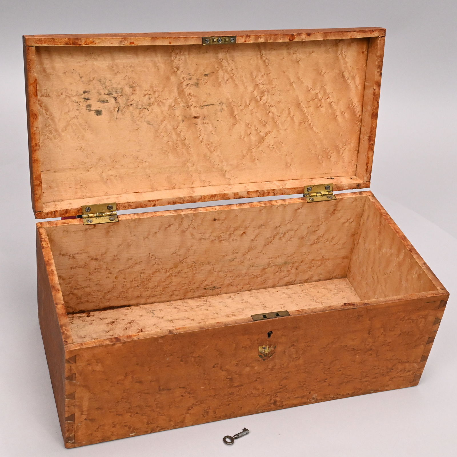 Two New England Maple Document Boxes, 19th Century - 7