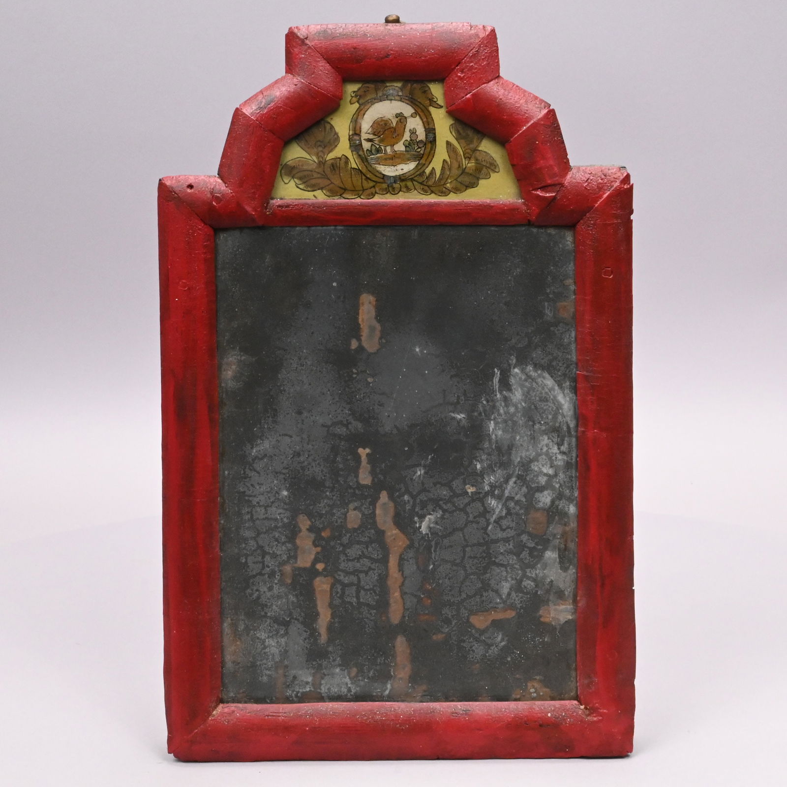 Queen Anne Eglomise and Painted Mirror (1 of 4)