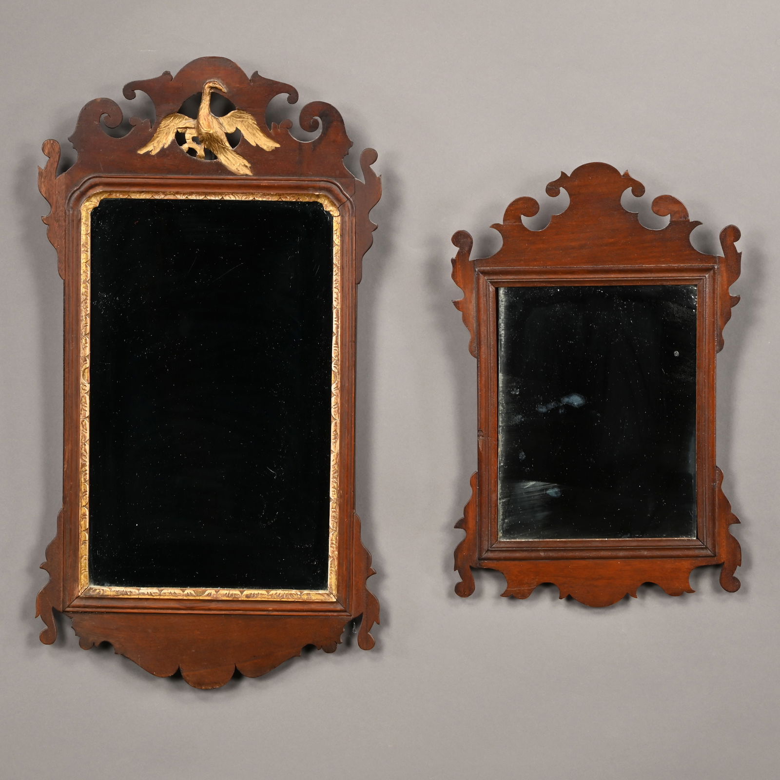 Two Chippendale Mahogany Mirrors (1 of 3)