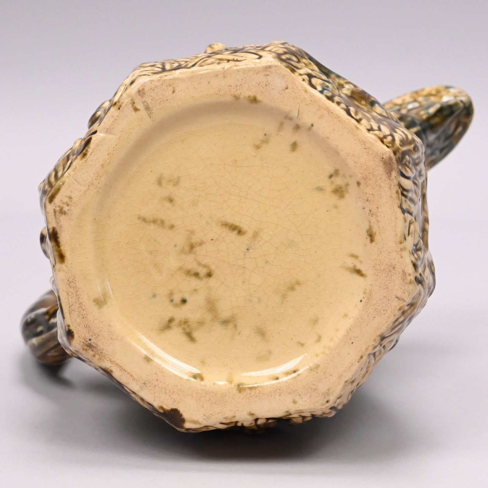 Patriotic Flint Enamel-Glazed Yellow Ware Pitcher - 6