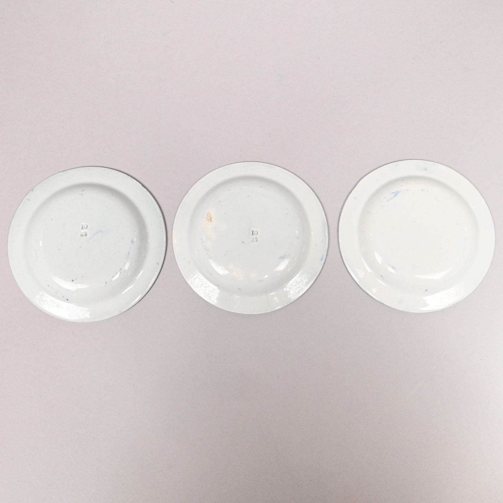 Five Staffordshire Transfer-Printed Cup Plates - 3