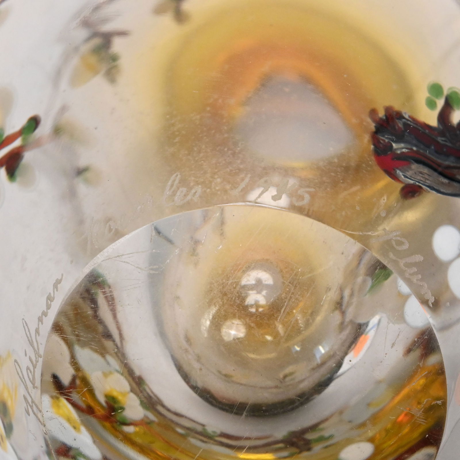 Heilman-Roessler "Plum" Studio Paperweight Vase - 8