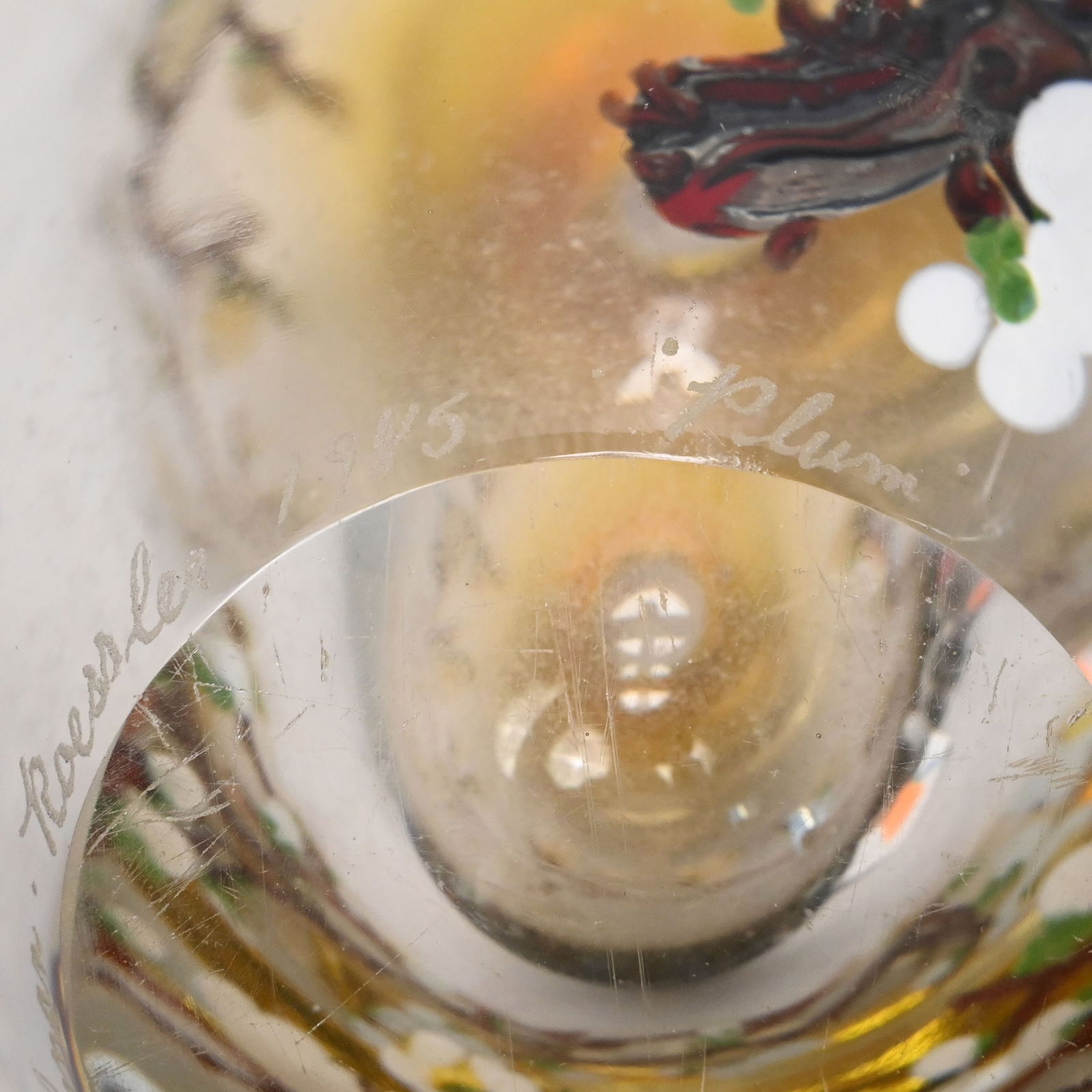 Heilman-Roessler "Plum" Studio Paperweight Vase - 9